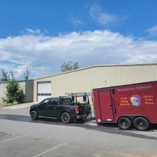 Commercial Warehouse Wash and Gutter Cleanout in Weaverville, NC 0