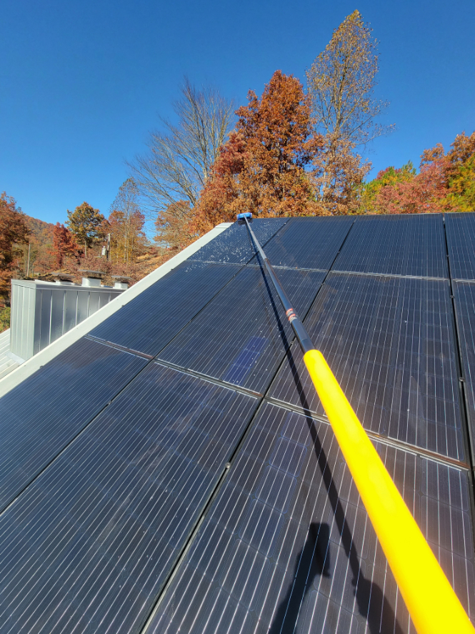 Solar Panel Cleaning and Gutter Cleaning in Asheville, NC