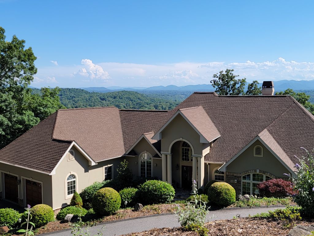 Woodfin, NC Roof Cleaning, House Wash, Ipe Deck Cleaning, and Gutter Cleanout